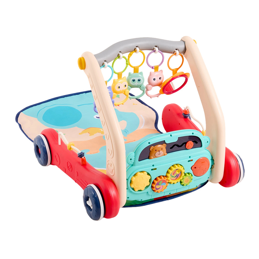 2 In 1 Baby Play Mat And Walker With Musical Keyboard