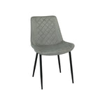 Stylish New York Dining Table Set With 4 Amelia Velvet Chairs | Grey