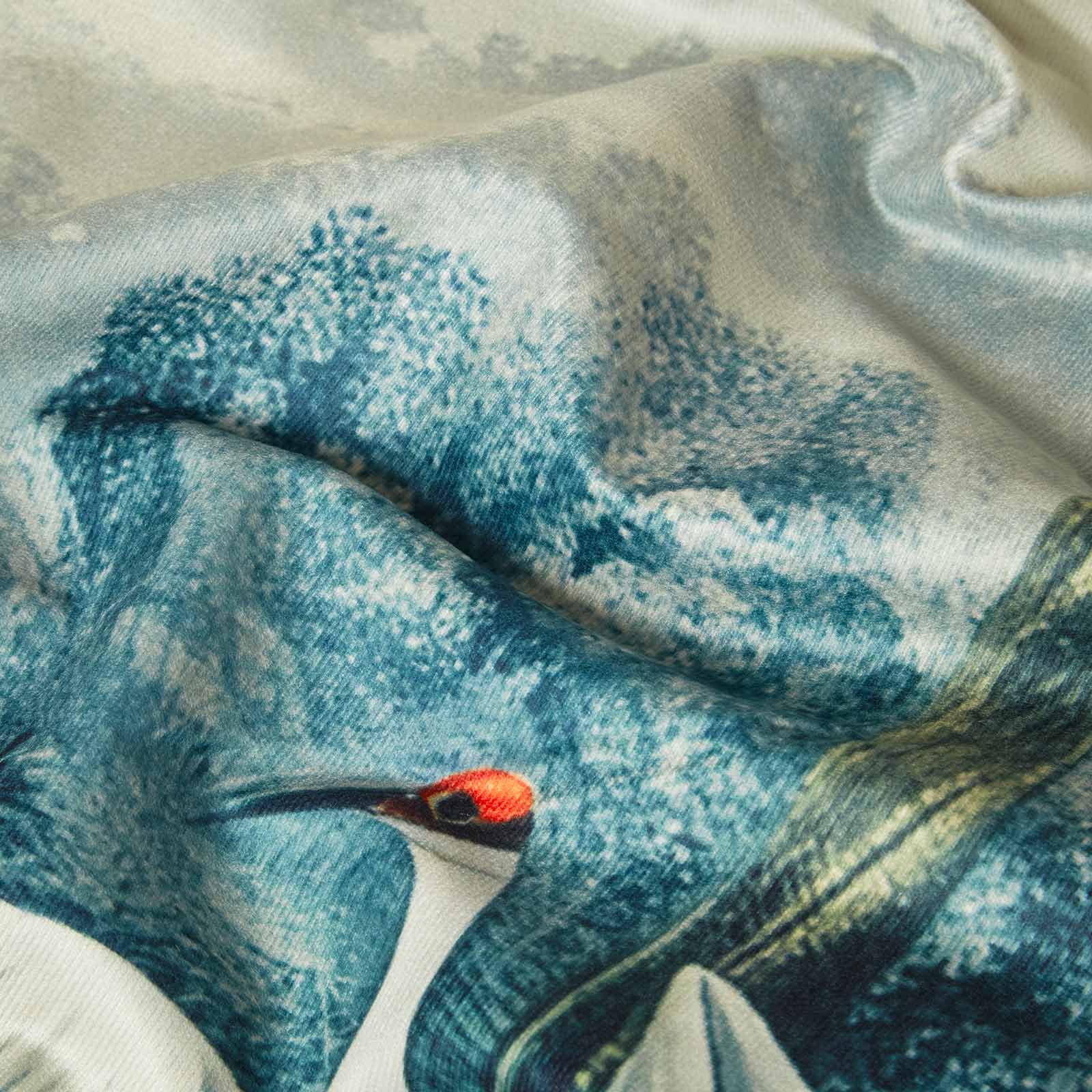 Palm Sepia Throw 130 X 170 Cm Tropical Blanket | 130cm x 170cm | Blue
