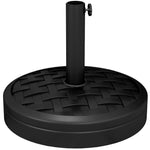 18kg Heavy Duty Concrete Parasol Base, Black