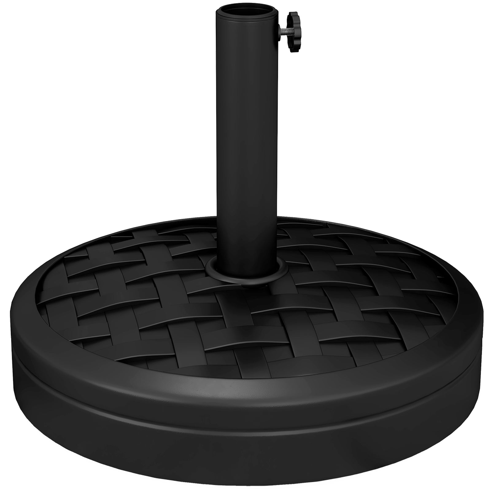 18kg Heavy Duty Concrete Parasol Base, Black