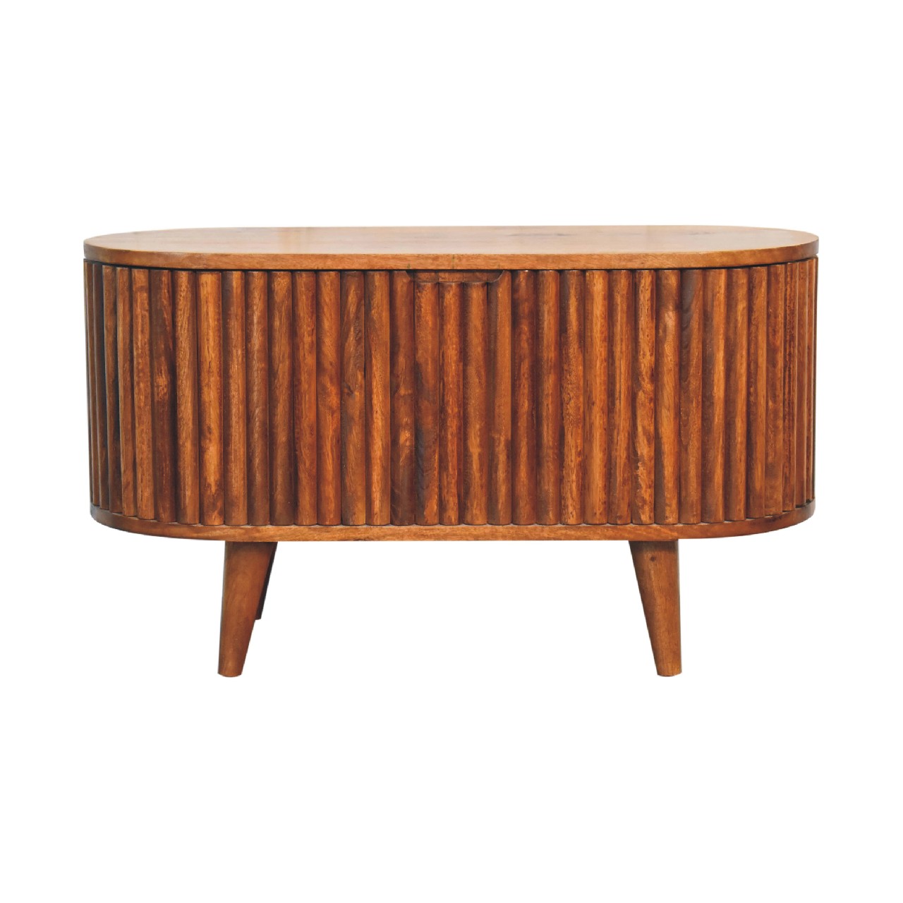 Solid Wood Reeve Lid-up Blanket Box, Light Brown
