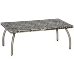 Patio Rattan Coffee Table Outdoor Side Table Furniture