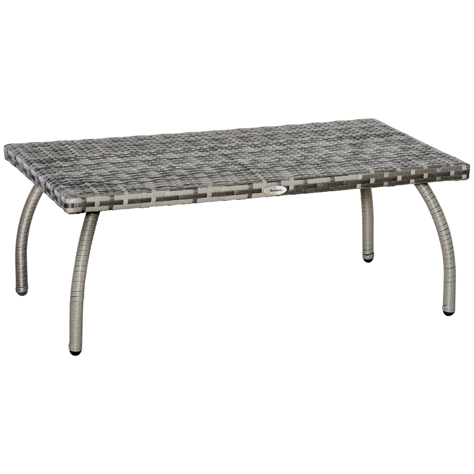 Patio Rattan Coffee Table Outdoor Side Table Furniture