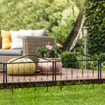 4pc Garden Fencing Panels Bed Border Animal Barrier