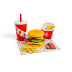 48pc Wooden Burger & Fries Set