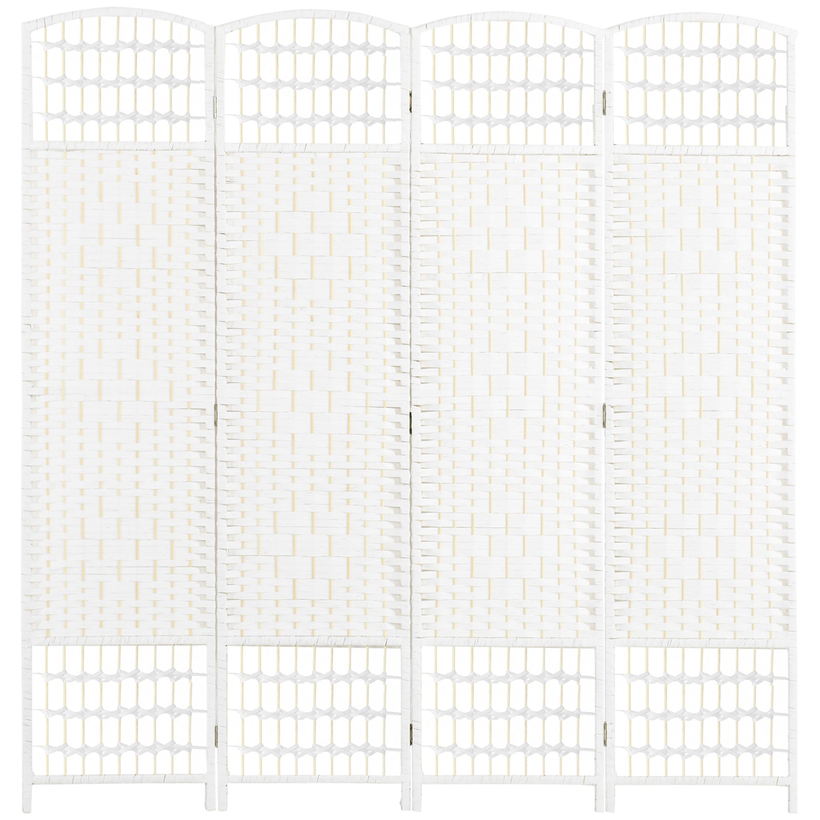 4 Panel Folding Room Divider Freestanding Privacy Screen