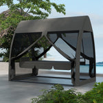 Swing Chair Lounger Bed Hammock 3 Person Mesh Wall Garden