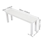 Versatile Wooden Bench | One Size | White