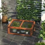 Wooden Cold Frame Greenhouse 100x65x40cm | Brown