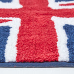 Union Jack Flag Cotton Bath Mat