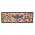 HOMESCAPES Bumble Bee Rubber & Coir Doormat