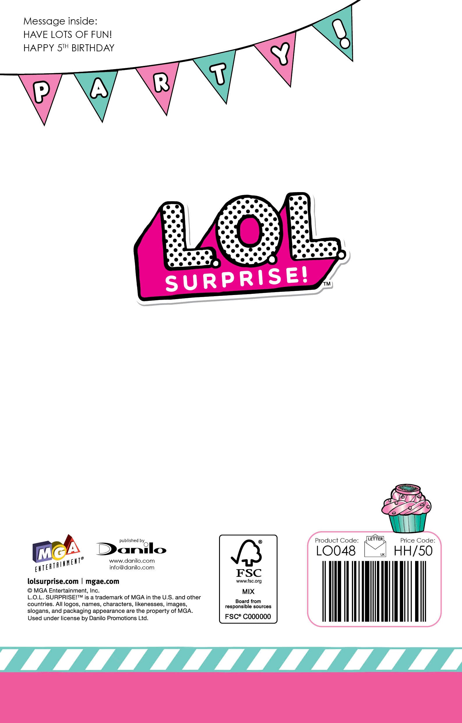 LOL Surprise Age 5 Birthday Card Official Product