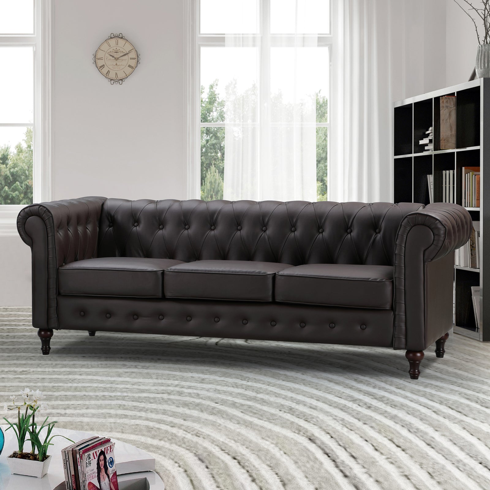 Richland 3 Seat Sofa | 3 | Brown