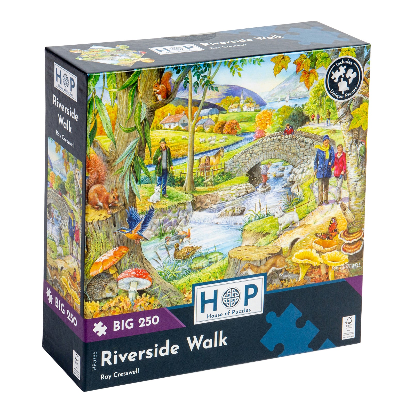 Riverside Walk Jigsaw - Big 250 Piece Jigsaw Puzzle For Adults & Kids, With Extra Large Pieces