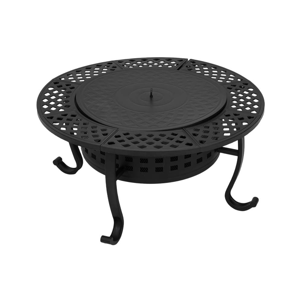 Heavy Duty Outdoor Wood Burning Fire Pit With Grill Grates