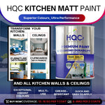 Durable Kitchen Matt Paint - Washable, Grease & Stain Resistant | 10l | Light Beige