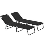2 Piece Reclining Chaise Lounge With 5-level Adjust Backrest