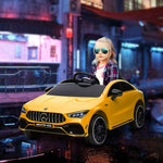 Aiyaplay Mercedes-amg Cla 45 Licensed 12v Ride On Car W/ Music | Yellow