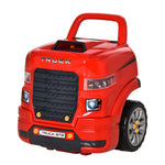 Kids Truck Engine Toy Set W/ Horn, Light, Car Key, For Ages 3-5 Years | Red