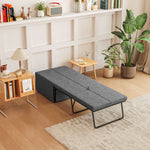 Linen Foldable Guest Bed Dust Cover And Metal Frame