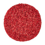 Dallas Leather Shaggy Rug | 150cm | Red