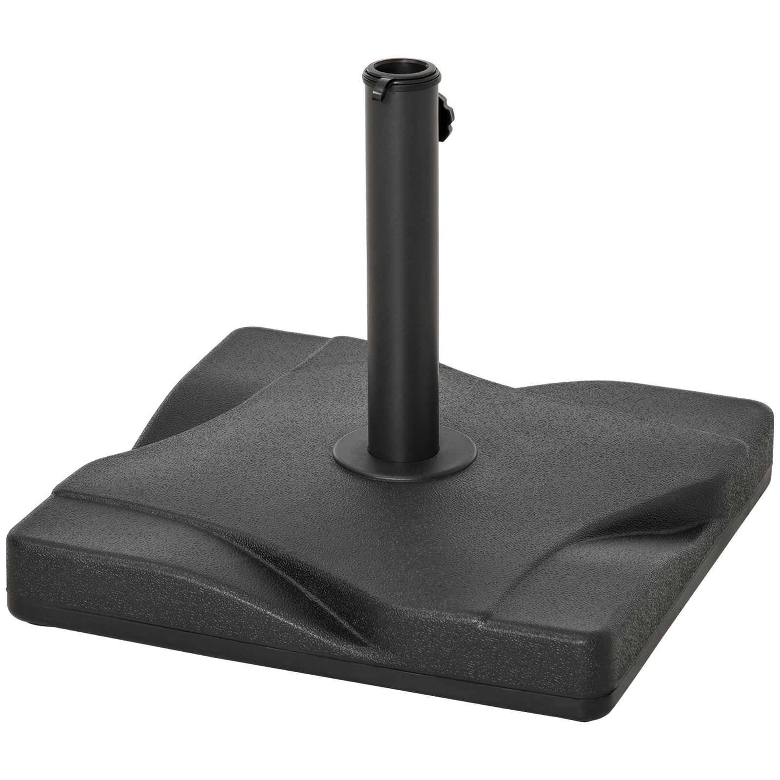 Garden Parasol Base Stand Square Fits Φ32mm, Φ38mm, Φ48mm