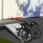 Aluminium Folding Wheelchair Ramp Mobility Suitcase | Medium | Silver
