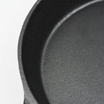 Frying Pan Non Stick Cast Iron 30cm Steak Skillet Round Bbq Grill Camping | Black