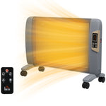 Mica Electric Space Heater Portable With 2 Heat Settings | One Size | Gray
