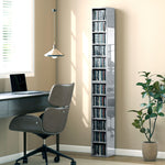 HOMCOM Set Of 2 Cd Storage Units With Adjustable Shelves, High Gloss