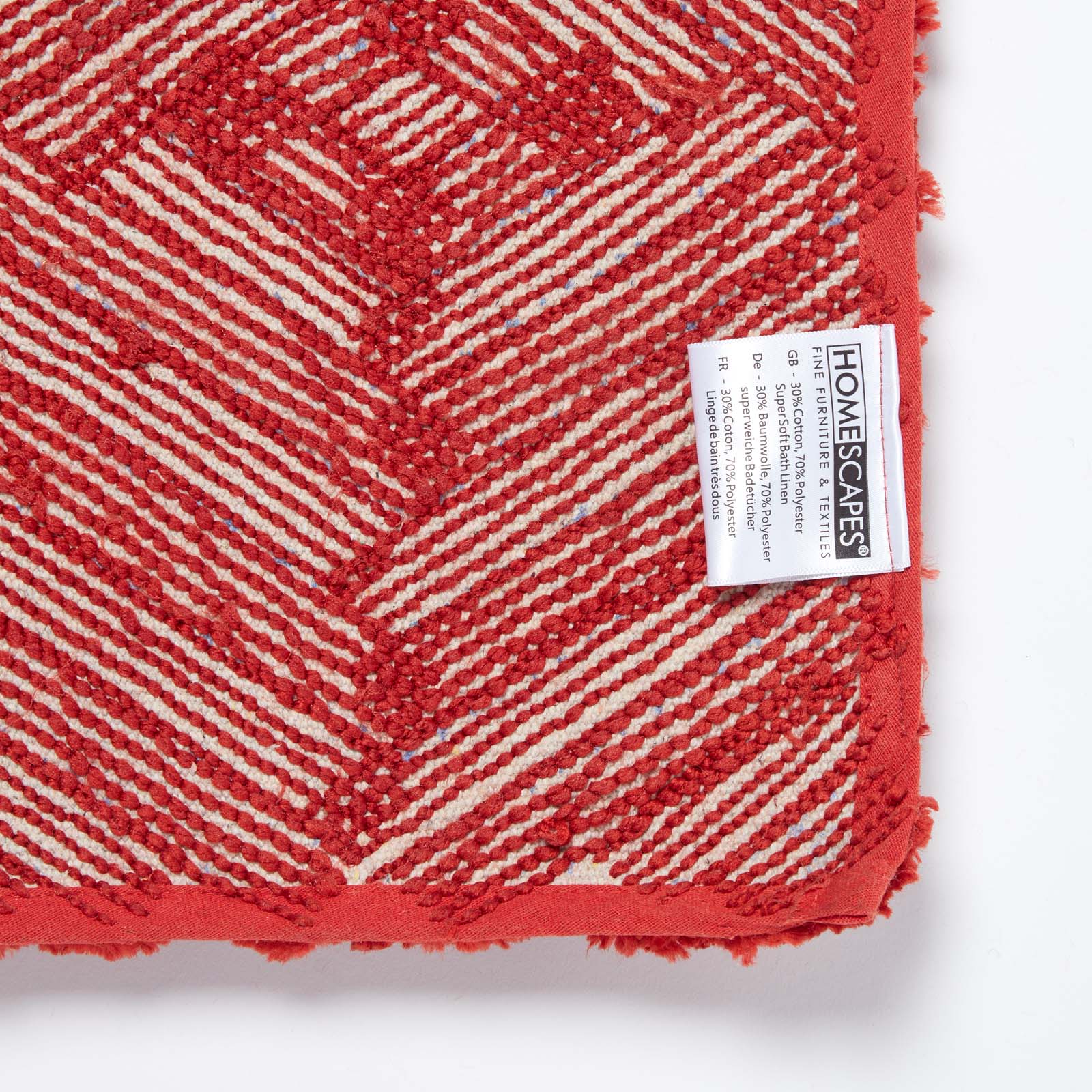 Ikat Pattern Bath Mat | 50 x 80cm | Orange