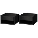Floating Bedside Table Set Of 2 Wall Mounted Nightstand | Set-of-2 | Black