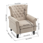 Modern Tufted Wingback Accent Chair Armchair