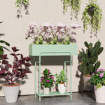 2 Tier Plant Stand, Metal Plant Rack W/ Drain Holes