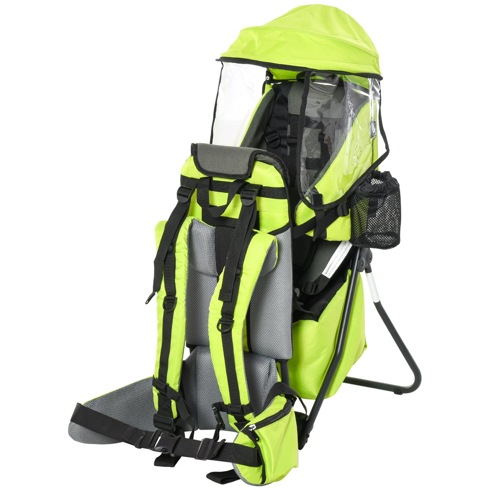Baby Hiking Backpack Carrier W/ Detachable Rain Cover For Toddlers | Green