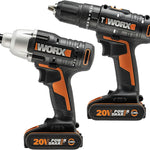 WX902 Twin Cordless Drill & Impact Driver 2 X 18v 2ah Battery & Charger
