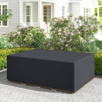275cm Black Oxford Lounger Cover