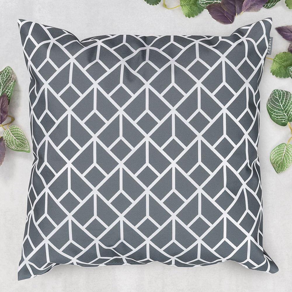 Art Deco Geometric Print Outdoor Cushion
