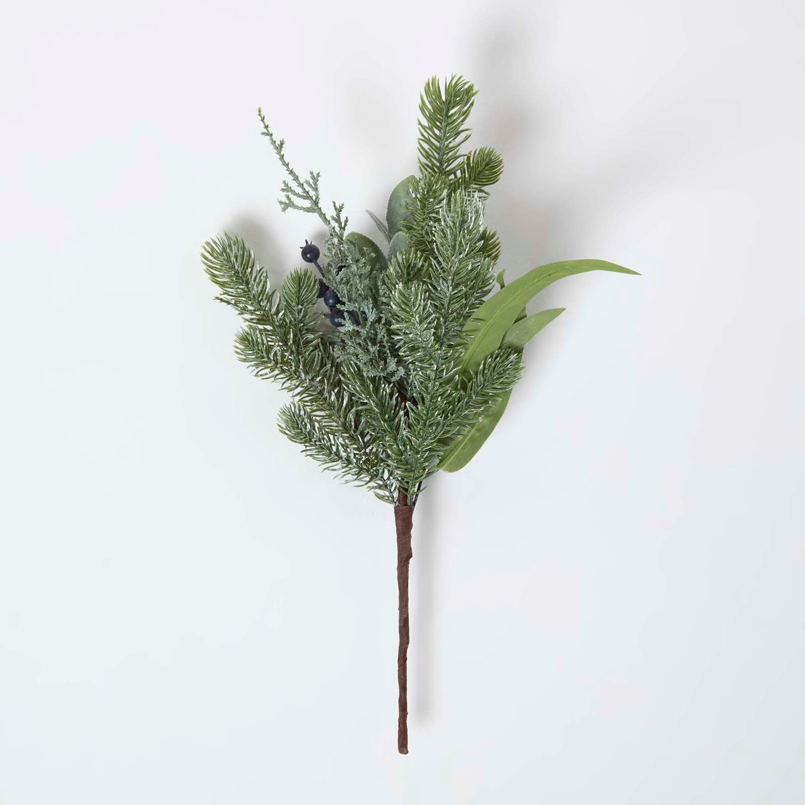 Artificial Large Blueberry Stem, 45 Cm