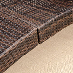 Rattan Sun Lounger Hammock With Cushion | Brown