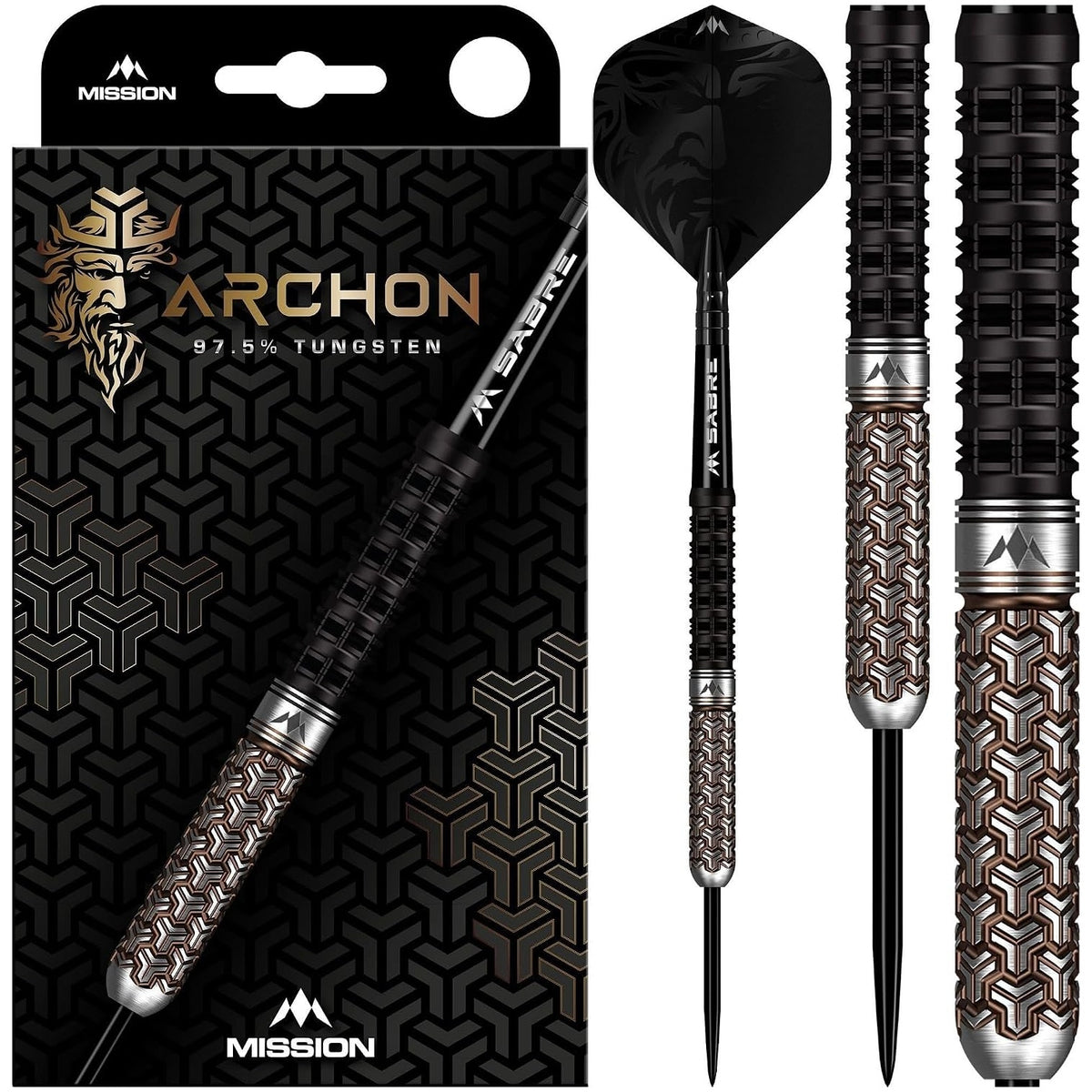 Archon Darts - Steel Tip - 97.5% | 26g | Black