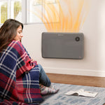 1200w Electric Convector Heater Quiet With Led Display | One Size | Gray