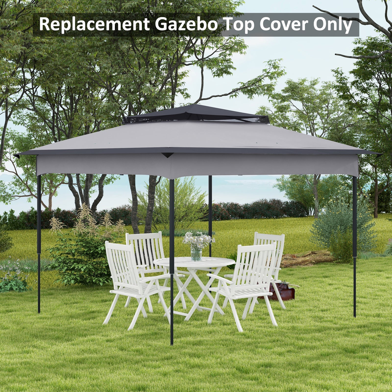 2-tier Gazebo Cover Replacement, 30+ Uv Protection
