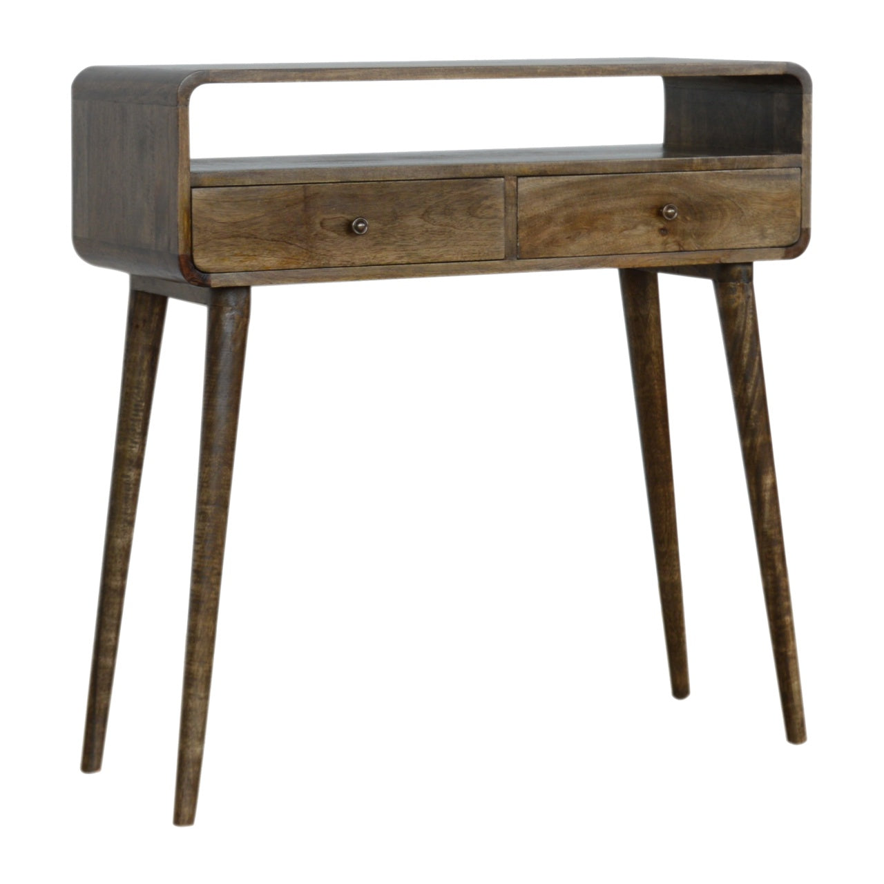 Artisan Furniture Curved Grey-wash Console Table
