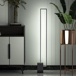 Breeins Metal Rectangular Led Floor Lamp With Black Base