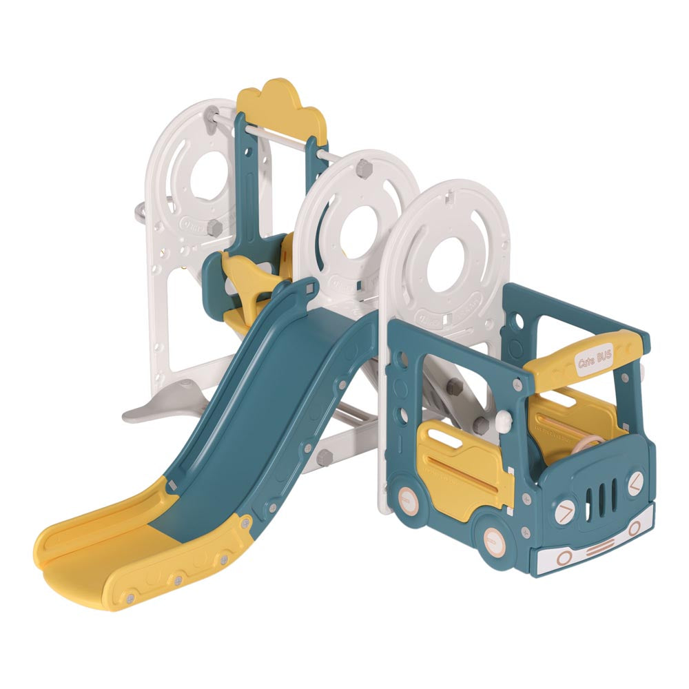 3-in-1 Kids Toddler Swing And Slide Set Climber Playset