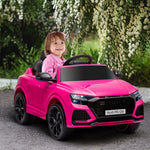 Audi Rs Q8 6v Kids Electric Ride On Car Toy W/ Remote Control | Pink