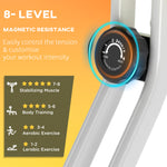 Magnetic Resistance Exercise Bike Foldable | Yellow