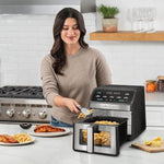 Dyzi Digital Air Fryer 7.6l Touch Control Large Capacity Black